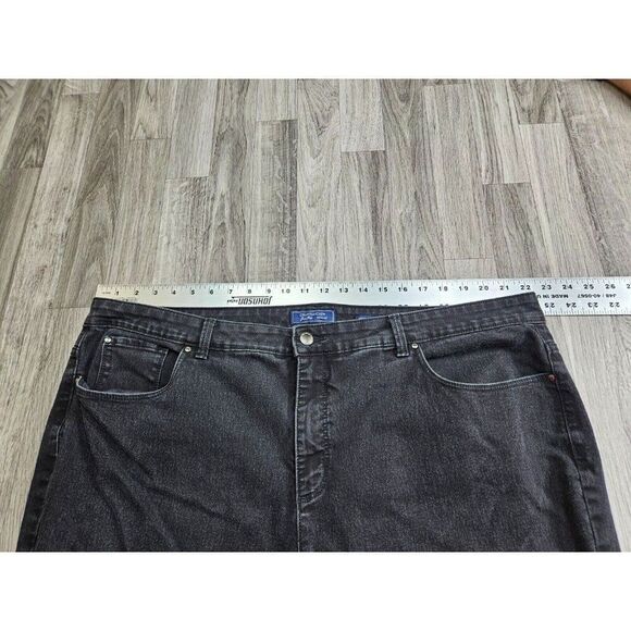 Charter Club Plus Size 24W Lexington Straight Black Grey Denim Jeans - Picture 7 of 11